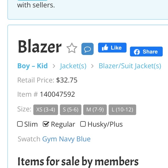 NWT Gymboree 2009 Easter Line Navy Blue 2 Button Blazer Flap Pockets XS - Picture 2 of 14